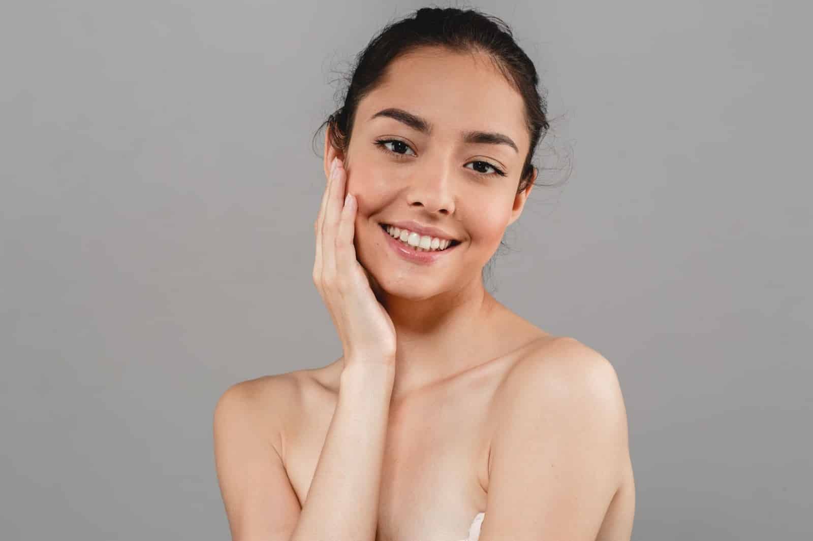 Woman with smooth and glowing skin after Botox treatment.