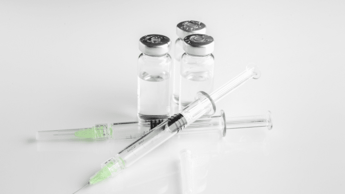 Vials of restylane treatment. 