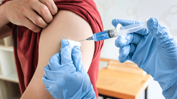 Shoulder injections.