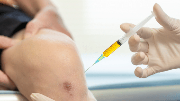 Knee injections. 