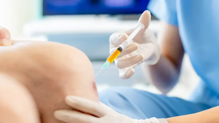 Knee injection. 