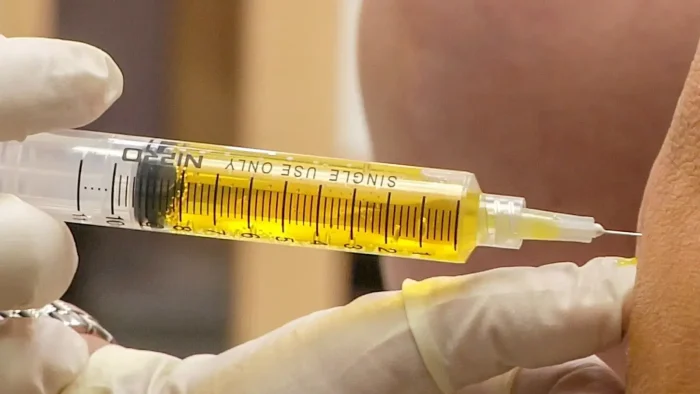 Knee injection. 