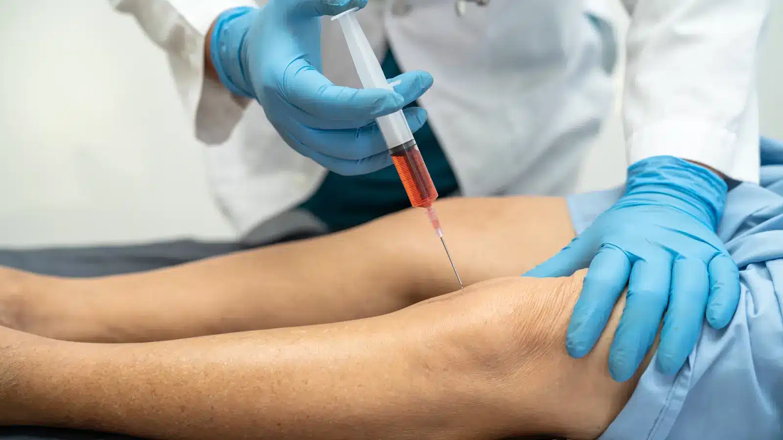 Knee injection. 