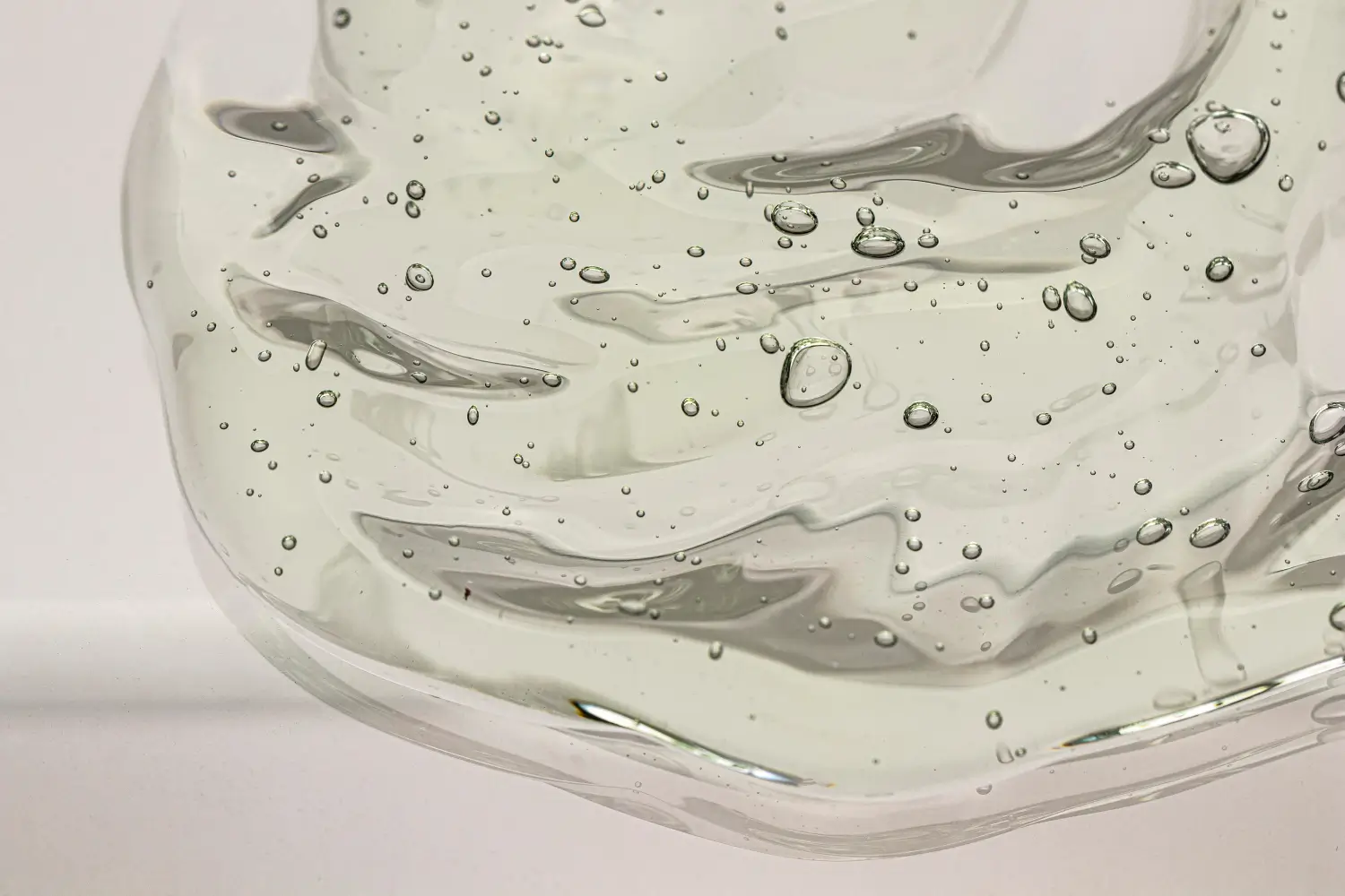 Close-up of hyaluronic acid.