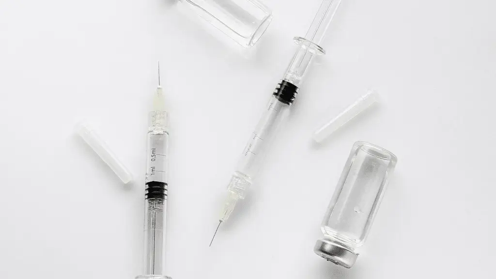 syringes and vials