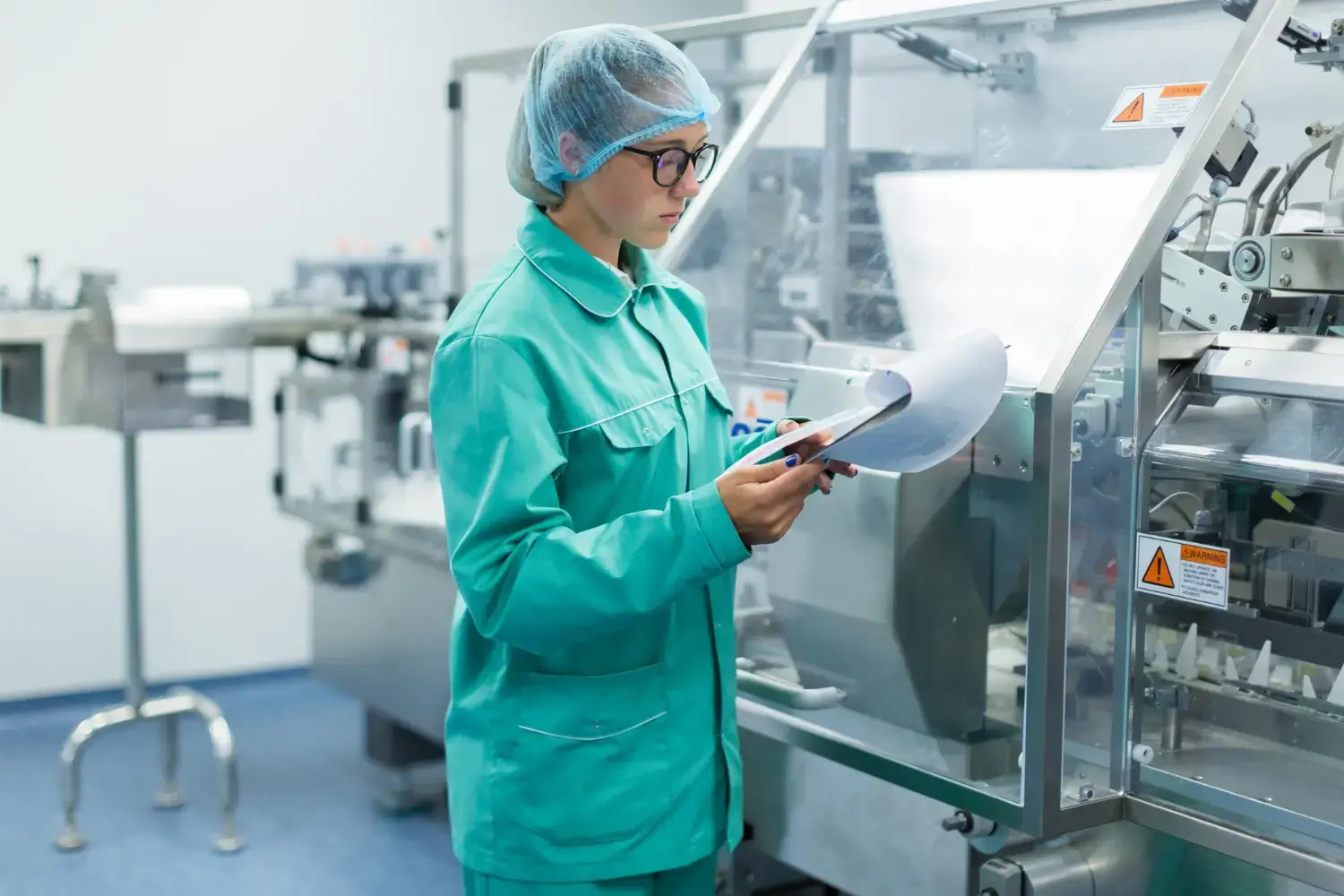 Woman in lab. 