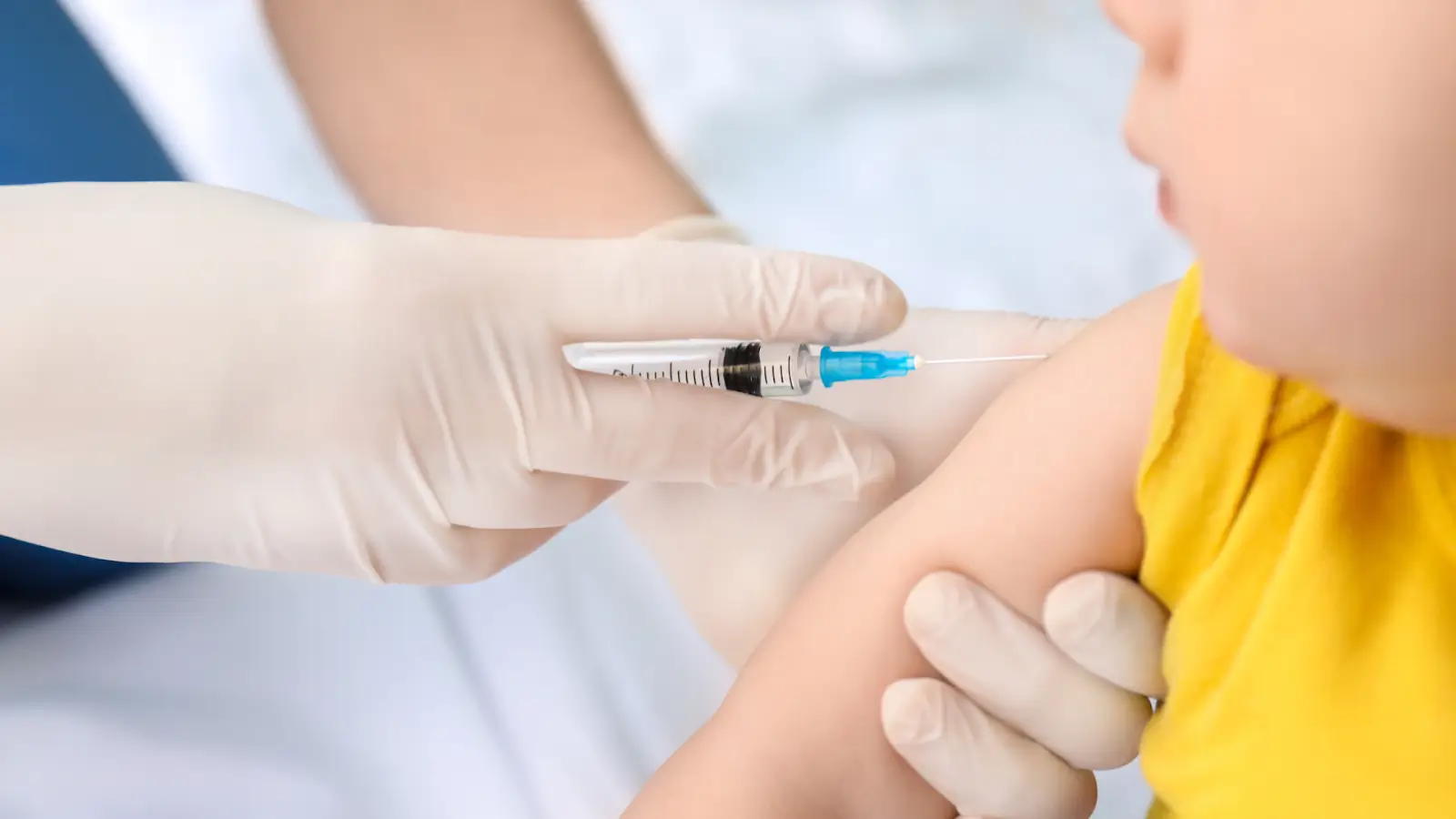 Person getting injected.