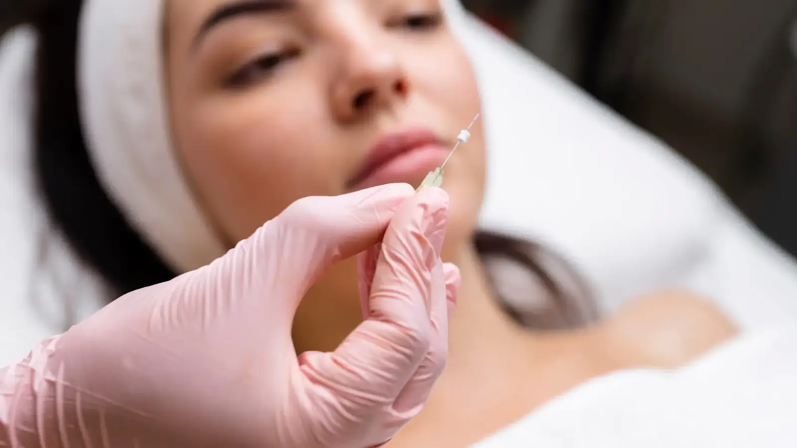 Woman getting treatment.
