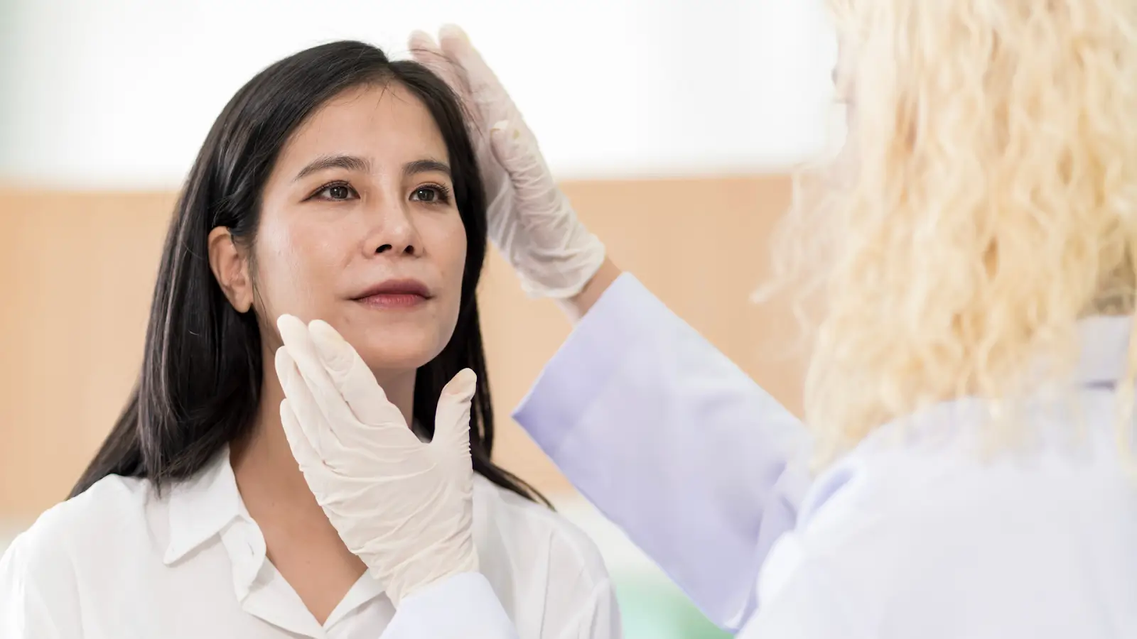 Facial check up.