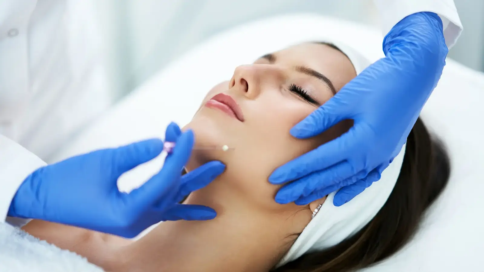 Woman getting treatment.