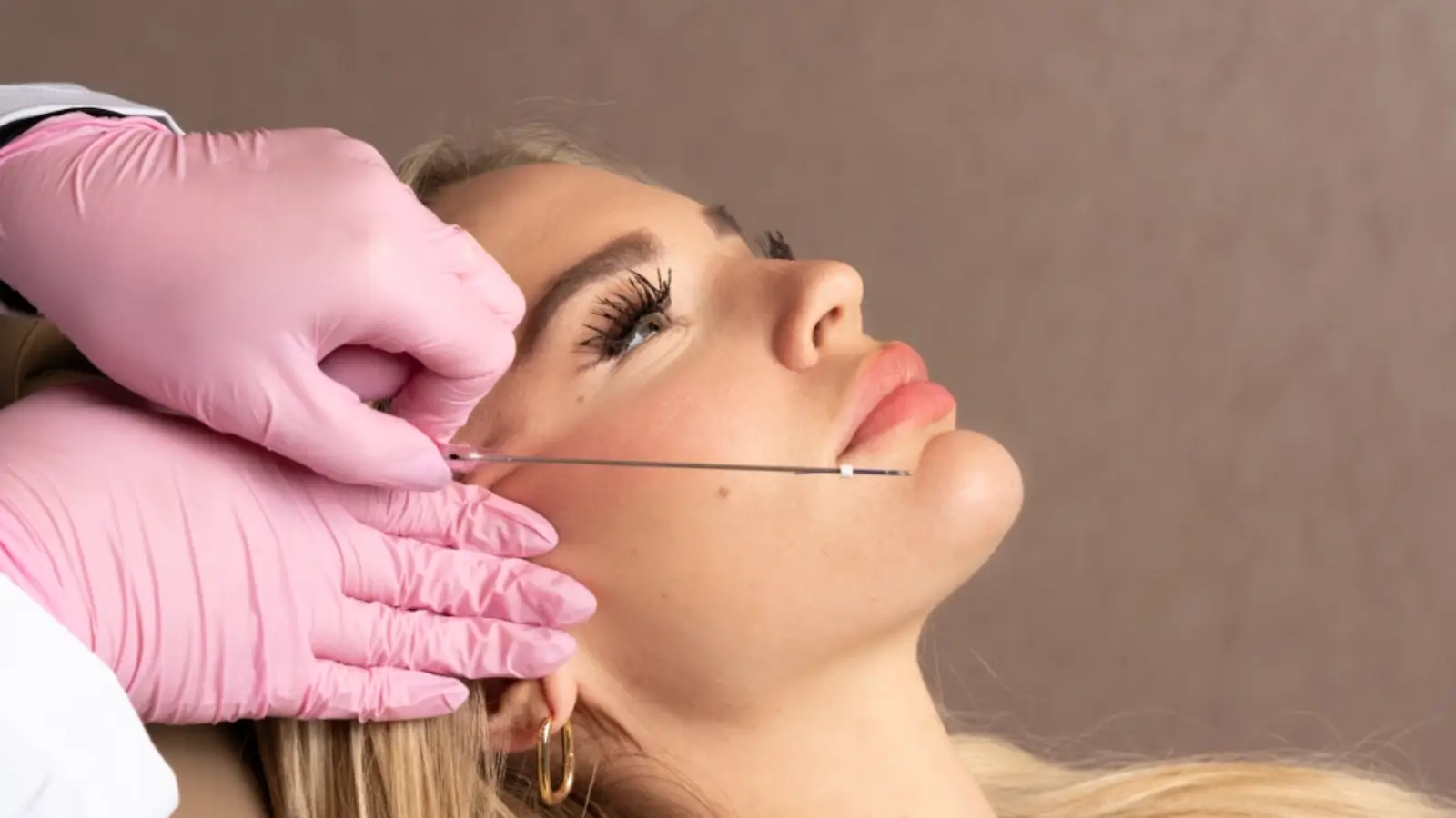 Facial threading.