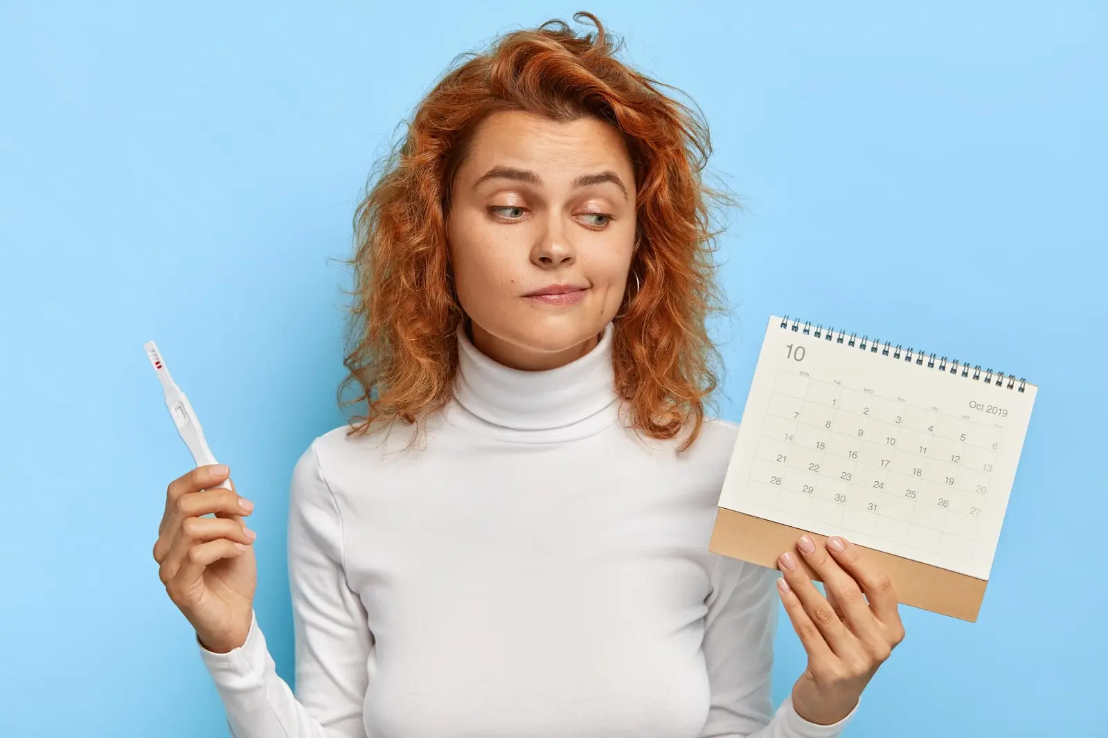 Person with a calendar. 