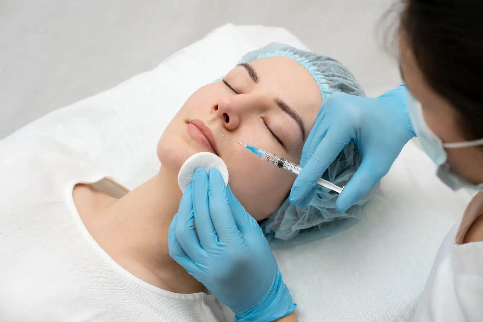 Person getting injected with Meditoxin.