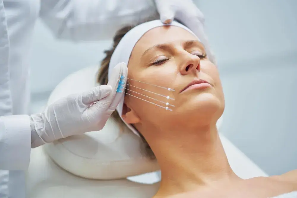 Person getting treatment. 